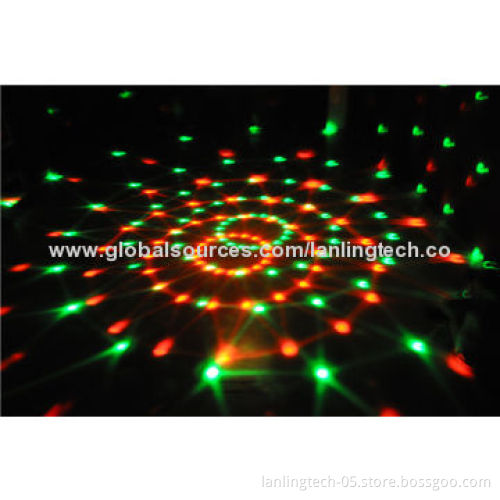 Remote Control DMX 6W RGBYWV Rotation Crystal Ball Party LightNew